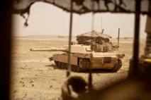 Un tanque estadounidense Abrams en Afganistán Un tanque estadounidense Abrams en Afganistán