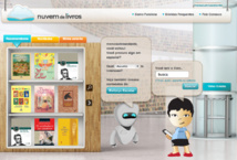 La página web de Nuvem de livros La página web de Nuvem de livros
