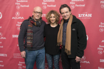 El periodista autor del libro, Wright, a la derecha El periodista autor del libro, Wright, a la derecha