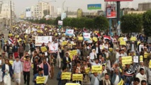 Manifestantes en Yemen Manifestantes en Yemen