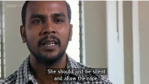El condenado por la violación, en una escena del documental