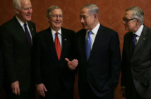 Senadores republicanos con Netanyahu Senadores republicanos con Netanyahu