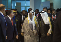 El emir de Kuwait As Sabah en Egipto.