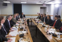 La reunión de ambas delegaciones en Washington el mes pasado La reunión de ambas delegaciones en Washington el mes pasado