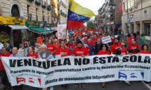 Manifestación de solidaridad con Venezuela