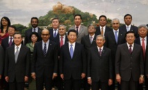 El presidente chino Xi, en el centro. El presidente chino Xi, en el centro.