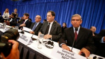 Los delegados del gobierno en las negociaciones