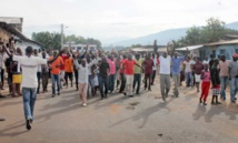 Manifestantes en contra del presidente Nkurunziza