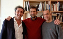 De izquierda a derecha, Sorrentino, Moretti y Garrone