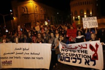 Manifestantes en Jerusalén