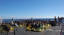 Inmigrantes recién llegados a Italia