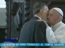 El papa con los valdenses El papa con los valdenses