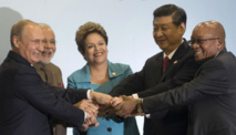 De izquierda a derecha, los presidentes de Rusia, India, Brasil, China y Sudáfrica De izquierda a derecha, los presidentes de Rusia, India, Brasil, China y Sudáfrica