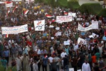 Manifestantes contra la corrupción en Iraq