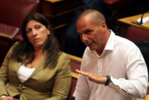 Zoe Konstantopoulou-a la izquierda-y Yannis Varoufakis Zoe Konstantopoulou-a la izquierda-y Yannis Varoufakis