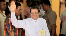 El presidente de Sri Lanka, Maithripala Sirisena, cuyo partido ha ganado las elecciones