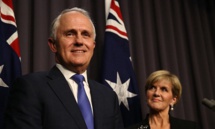 Malcolm Turnbull-a la izquierda-y Julie Bishop Malcolm Turnbull-a la izquierda-y Julie Bishop