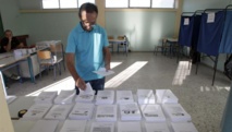Un votante en Grecia Un votante en Grecia