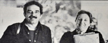 García Márquez-a la izquierda-y Carmen Balcells García Márquez-a la izquierda-y Carmen Balcells