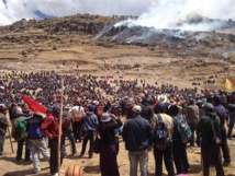 Perú declara estado de emergencia en zona donde protesta antiminera dejó tres muertos Perú declara estado de emergencia en zona donde protesta antiminera dejó tres muertos