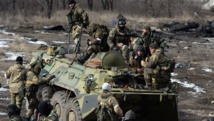 Milicianos independentistas en Debaltseve