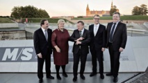 De izquierda a derecha, los presidentes del gobierno de Suecia, Noruega, Dinamarca, FInlandia e Islandia.