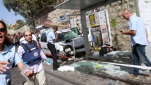 Una parada de autobús en Jerusalén después de un ataque Una parada de autobús en Jerusalén después de un ataque