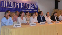 La delegación del gobierno colombiano, en Cuba La delegación del gobierno colombiano, en Cuba