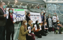 Una protesta contra el uso de carbón Una protesta contra el uso de carbón