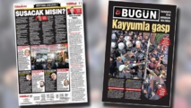 Los dos periódicos cerrados, el Millet-a la izquierda-y Bugün Los dos periódicos cerrados, el Millet-a la izquierda-y Bugün