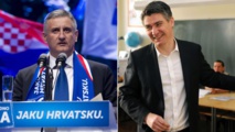 Karamarko-a la izquierda- y Milanovic