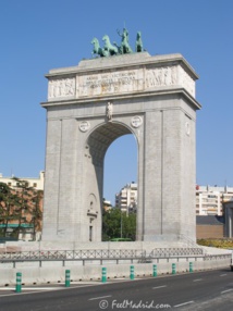 El arco de la victoria, en Madrid