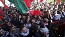 El funeral de un palestino