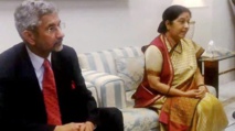 Sartaj Aziz y Sushma Swaraj