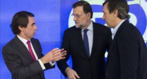 Aznar-a la izquierda-y Rajoy-al centro-ayer, durante la ejecutiva del PP Aznar-a la izquierda-y Rajoy-al centro-ayer, durante la ejecutiva del PP