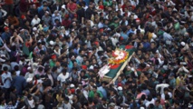 El funeral del bloguero Ahmad Rajib Haider