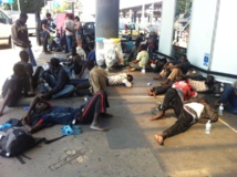 Latinoamericanos protestan en Roma contra los desalojos Latinoamericanos protestan en Roma contra los desalojos