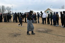 Refugiados en la frontera entre Macedonia y Grecia Refugiados en la frontera entre Macedonia y Grecia