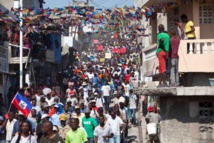 Manifestantes en Puerto Príncipe