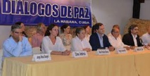 Delegados del gobierno colombiano en Cuba