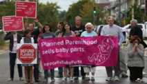 Manifestantes contrarios al aborto en Estados Unidos