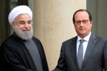 Rohani-a la izquierda-y Hollande Rohani-a la izquierda-y Hollande