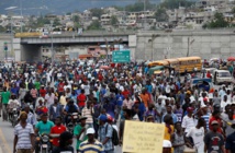 Manifestantes en Haití. Manifestantes en Haití.