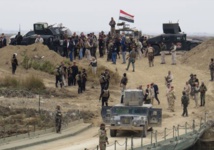 Soldados iraquíes cerca de Ramadi