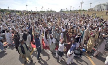 Los manifestantes en Islamabad