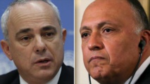 El ministro de Energía israelí, Steinitz-a la izquierda-y el ministro egipcio de exteriores, Shukri El ministro de Energía israelí, Steinitz-a la izquierda-y el ministro egipcio de exteriores, Shukri