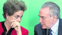 Dilma Rousseff-a la izquierda-y Michel Temer