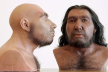Representación de un neandertal Representación de un neandertal