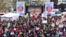 Manifestantes contra el TTIP en Alemania Manifestantes contra el TTIP en Alemania
