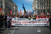Manifestación en Marsella contra la ley